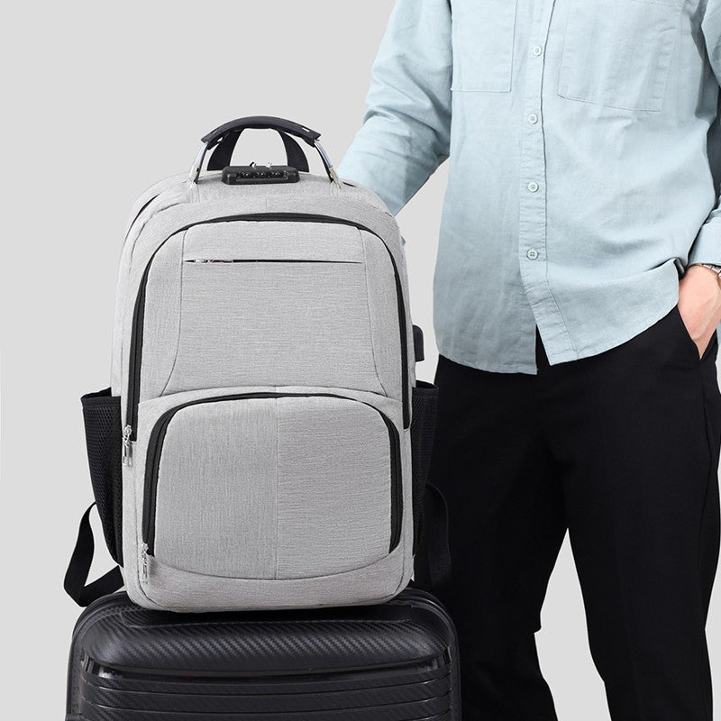 Ultra Spacious Large Capacity Backpack Oxford Cloth — Grey | KIMLUD