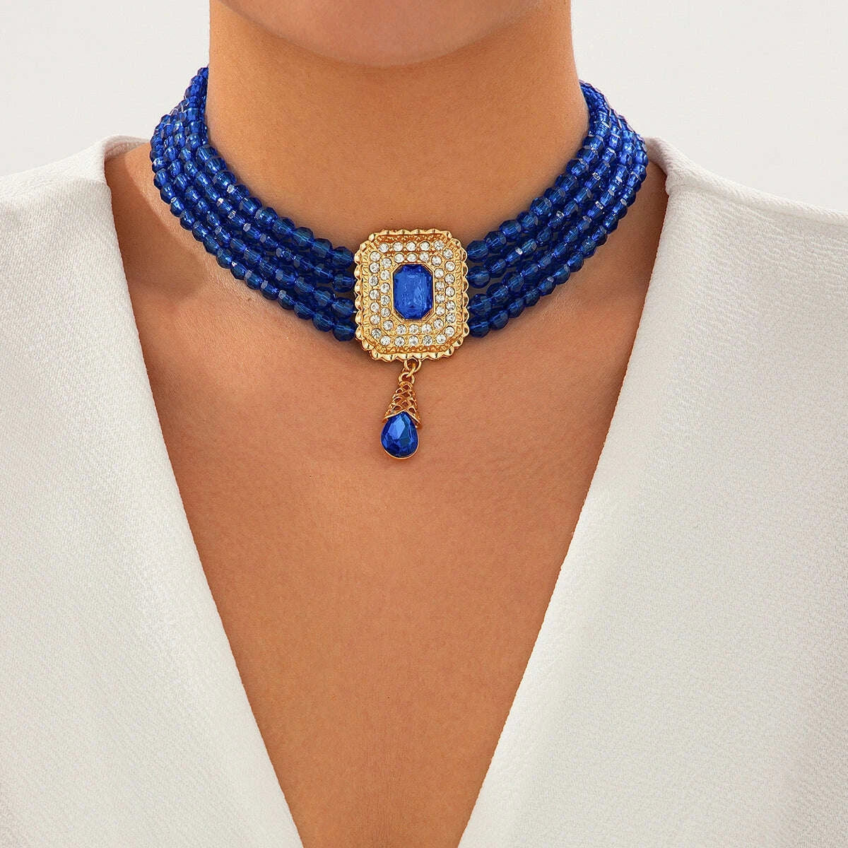 womens-square-diamond-embedded-acrylic-beads-multi-layer-necklace-affordable-luxury-fashion-wide-elegant-internet-hot-fashionable-clavicle-chainkimlud-womens-fashion-34627483