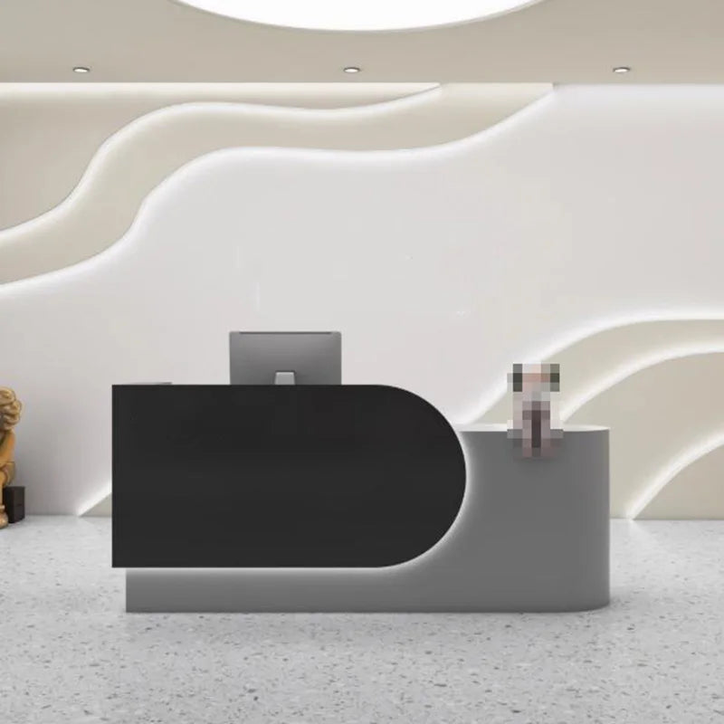 Best Organizers Reception Desks Design Display Drawer Beauty Reception Desks White Led Lights Comptoire Accueil Trendy Furniture