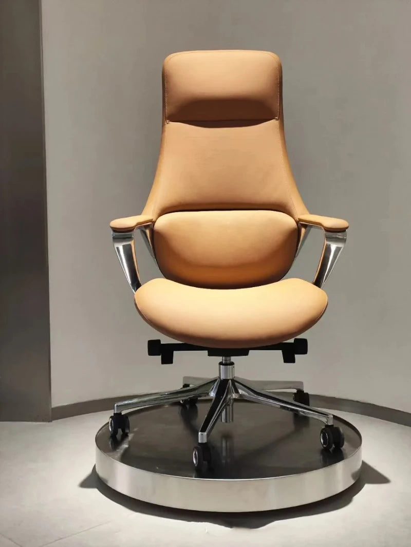 Premium Leather Office Chairs — Blush Pink | KIMLUD