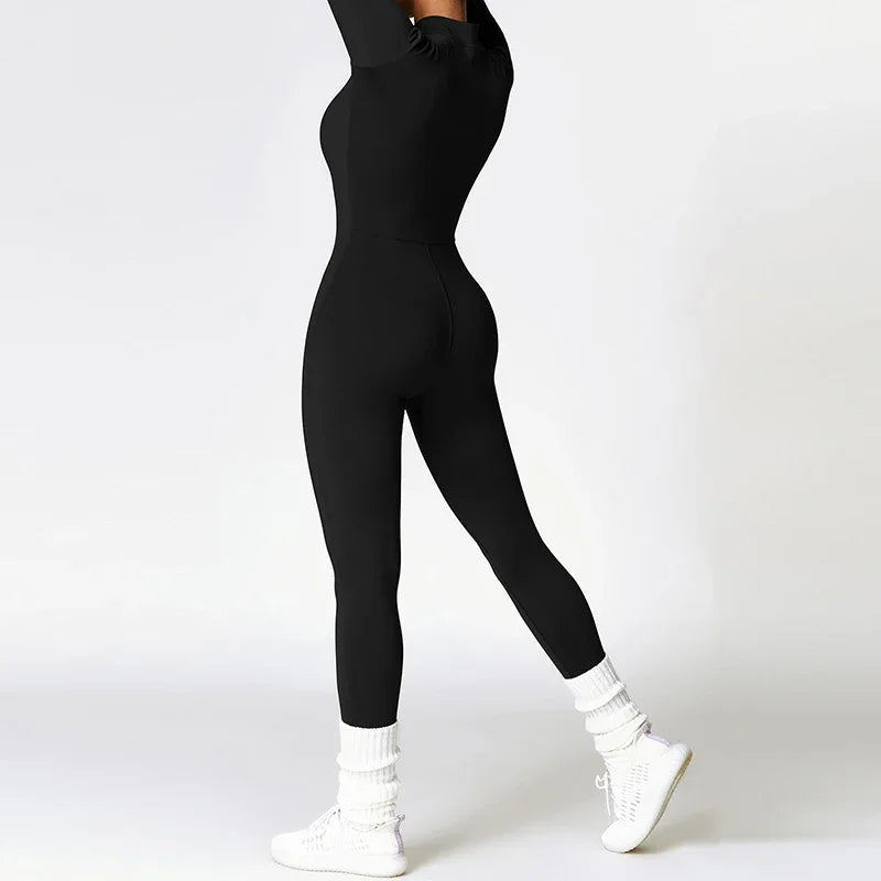 Jumpsuit – Slim Fit – Nylon Elastane – Black | KIMLUD