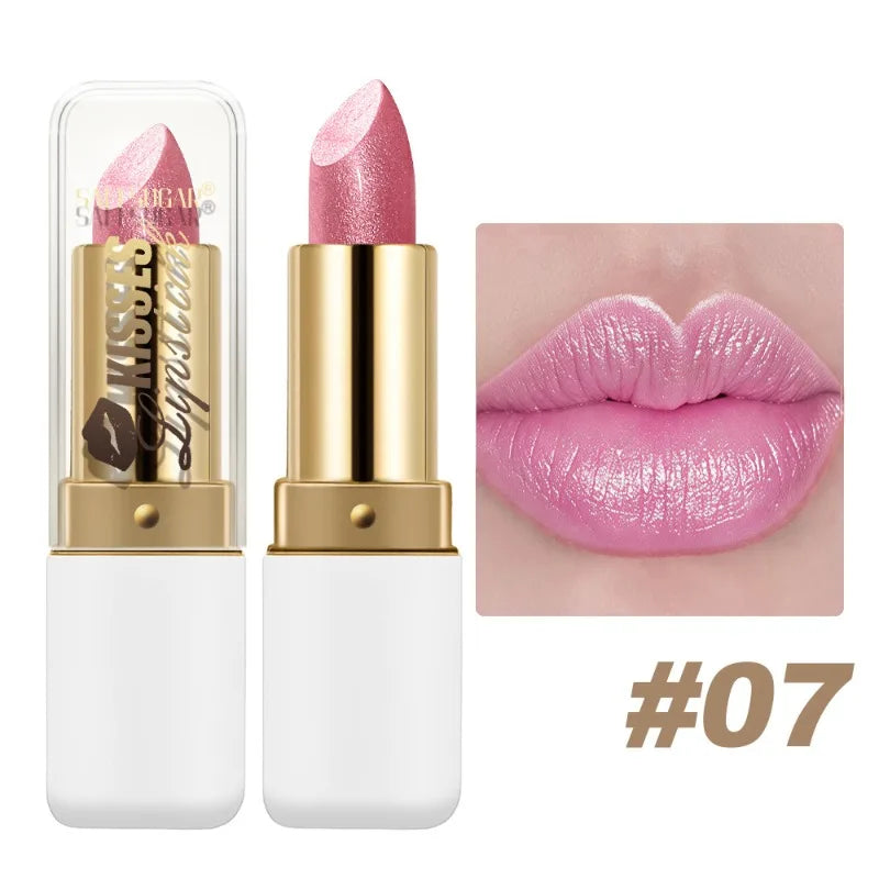 Lipstick – Waterproof – Glitter Velvet – Pearlescent Purple | KIMLUD