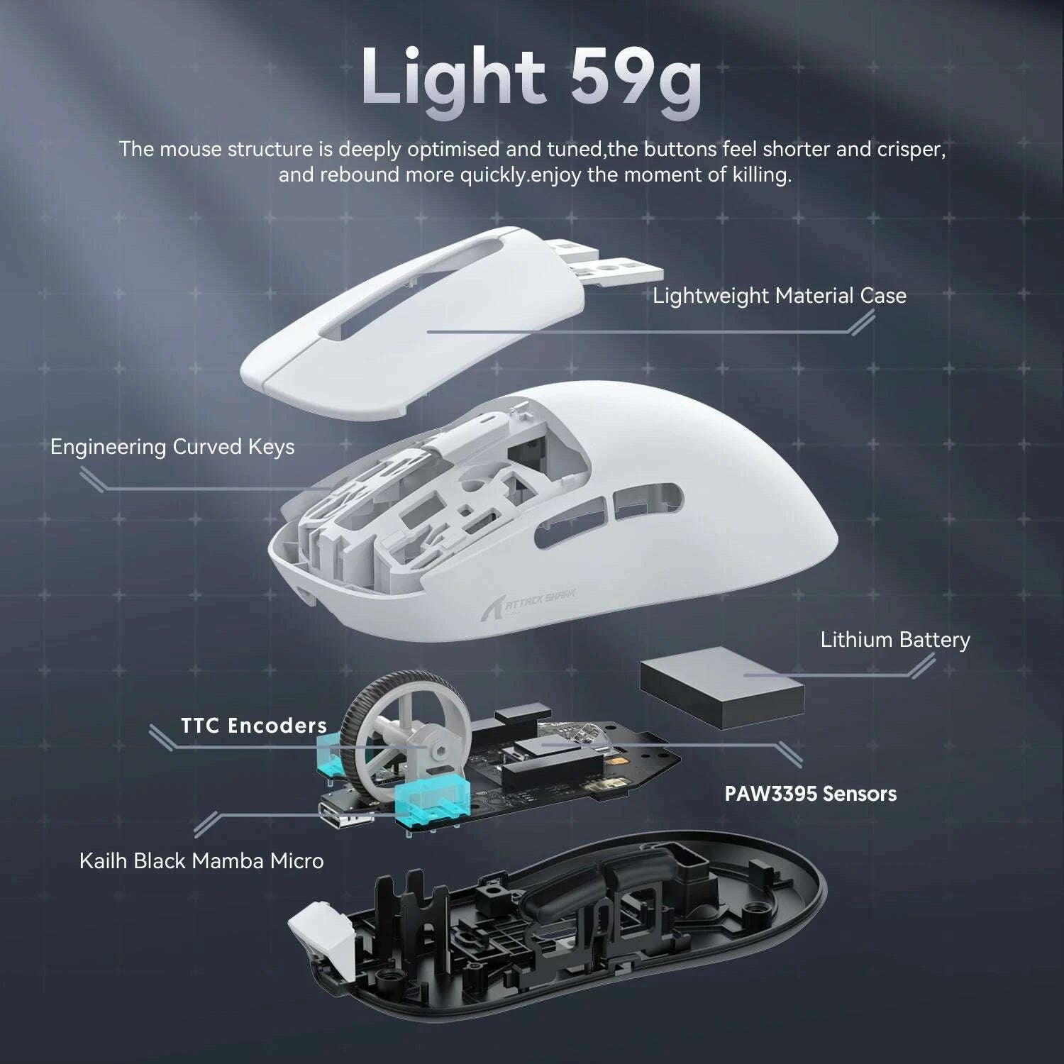 attack-shark-x3pro-x3-wireless-mouse-lightweight-paw3395-26000dpi-tri-mode-connection-macro-gaming-mouse-for-winxboxpsmackimlud-womens-fashion-34613526
