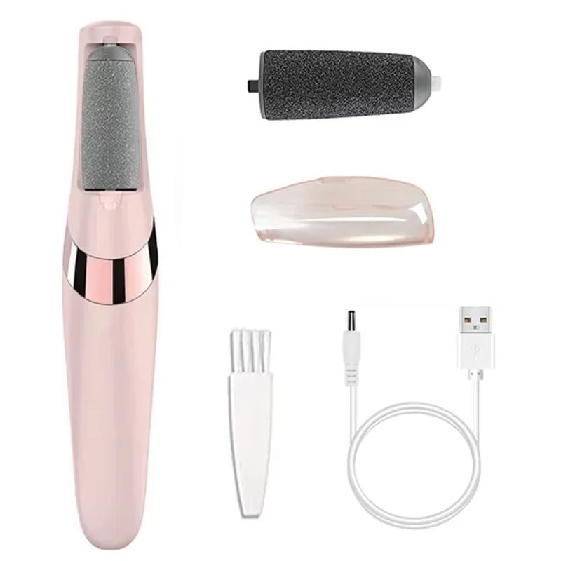 Rechargeable Electric Foot File 1+10 Set Callus Remover Machine Pedicure Device Foot Care Tools For Heels Remove Dead Skin black