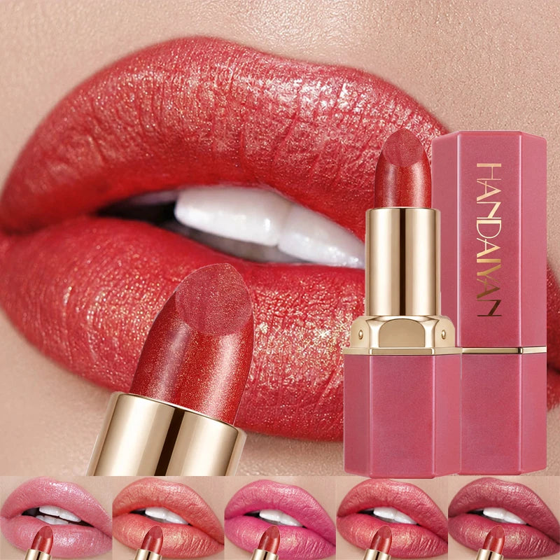 Lipstick – Waterproof – Matte Finish – Metallic Red | KIMLUD