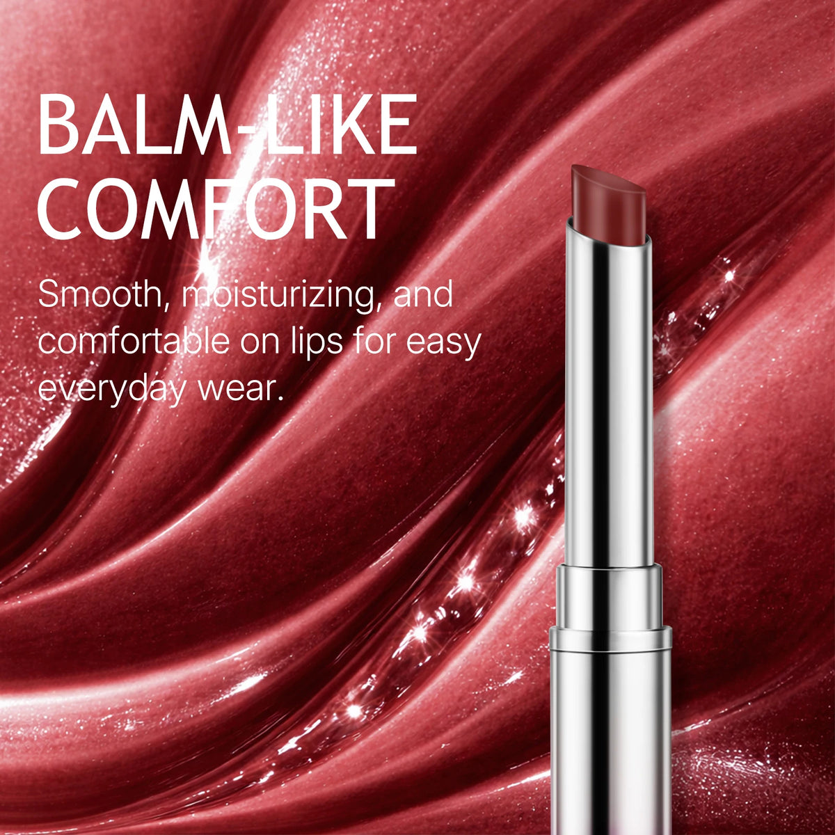 LANGMANNI 6 Colors Honey Pink Lipstick Waterproof Not Fading Sexy Nude Brown Lip Tint for Women Make Up Solid Lip Gloss Cosmetic