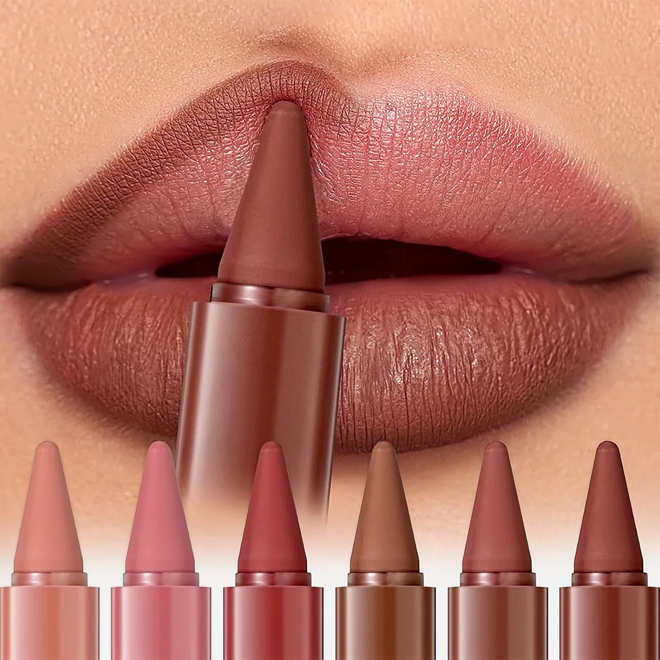 Lip Liner – Long-Lasting Waterproof 2-In-1 Lip Liner And Lipstick Pencil | KIMLUD