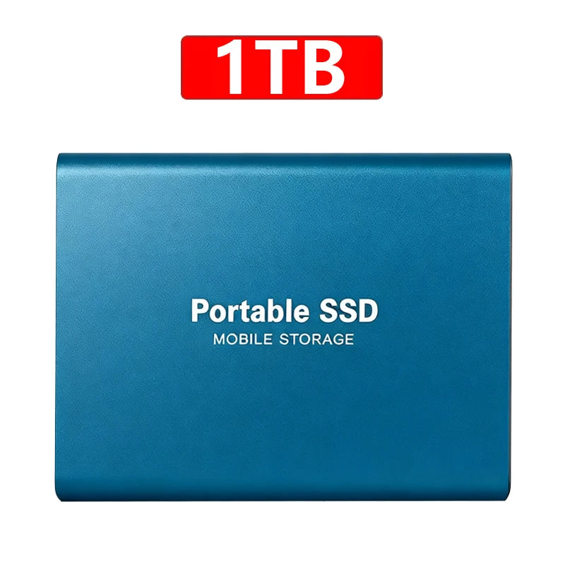 High-Speed Slim Portable External SSD 2TB — Black | KIMLUD