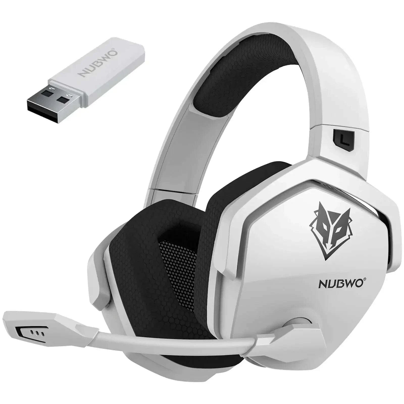 KIMLUD, NUBWO G06 Dual Wireless Headsets Gamer with Microphone for PS5, PS4, PC, Mobile, Switch, 2.4GHz Bluetooth 5.3 Gaming Headphones, KIMLUD Womens Clothes