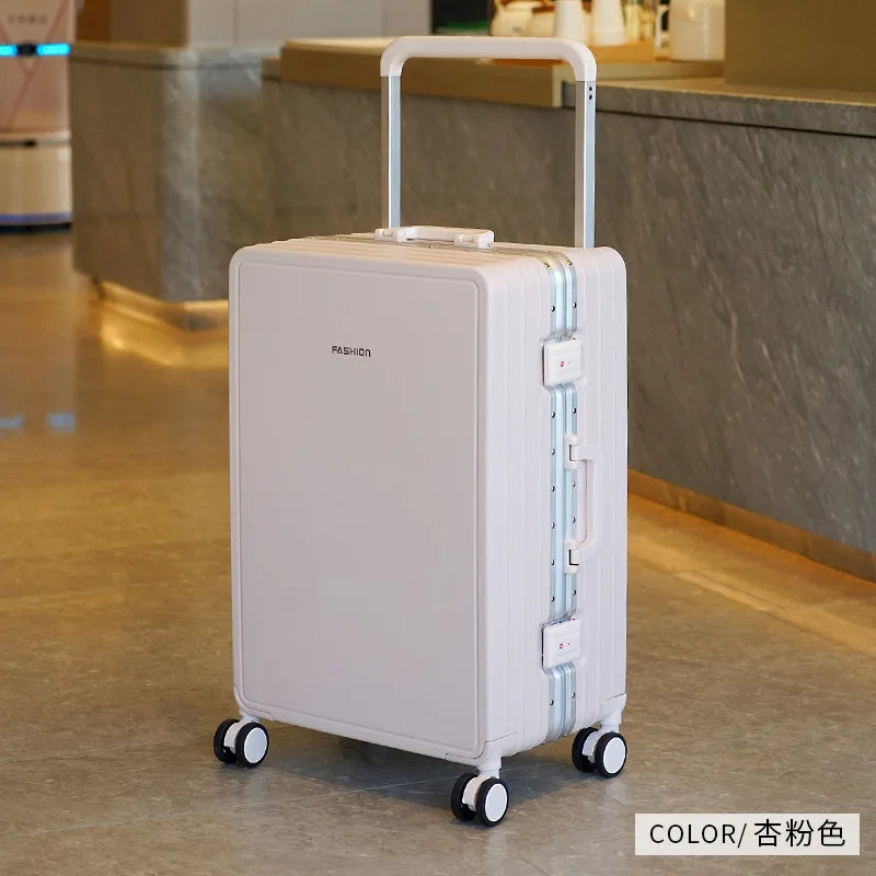 Aluminium Frame Travel Luggage Carry-On With Mute Wheels — Slate Gray | KIMLUD