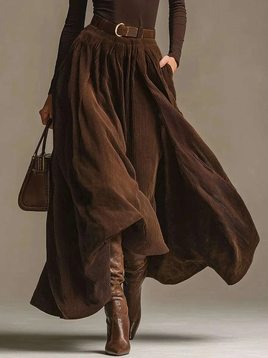 2026-womens-fashion-retro-corduroy-skirt-spring-and-autumn-high-waist-flared-umbrella-skirt-solid-color-base-shirt-topkimludkimlud-35558989