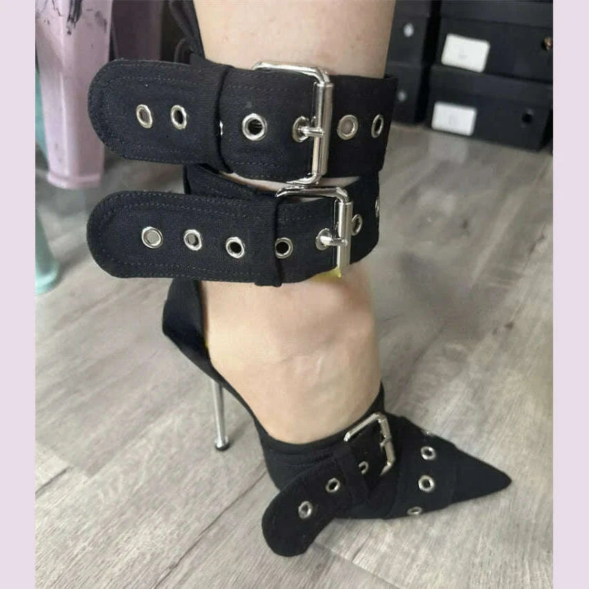 new-womens-denim-metal-rivet-buckle-sandals-womens-sexy-punk-style-pointed-hollow-metal-11cm-high-heel-knee-high-boots-size43kimlud-womens-fashion-34603112