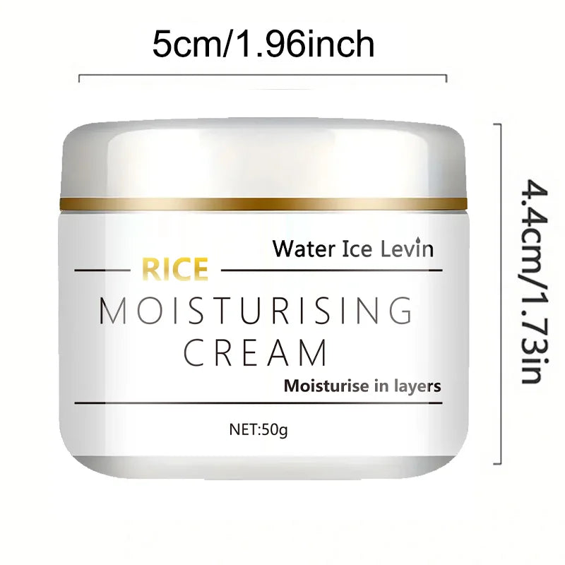 Rice Oil Moisturizing Cream Non-Greasy Hydration — White | KIMLUD