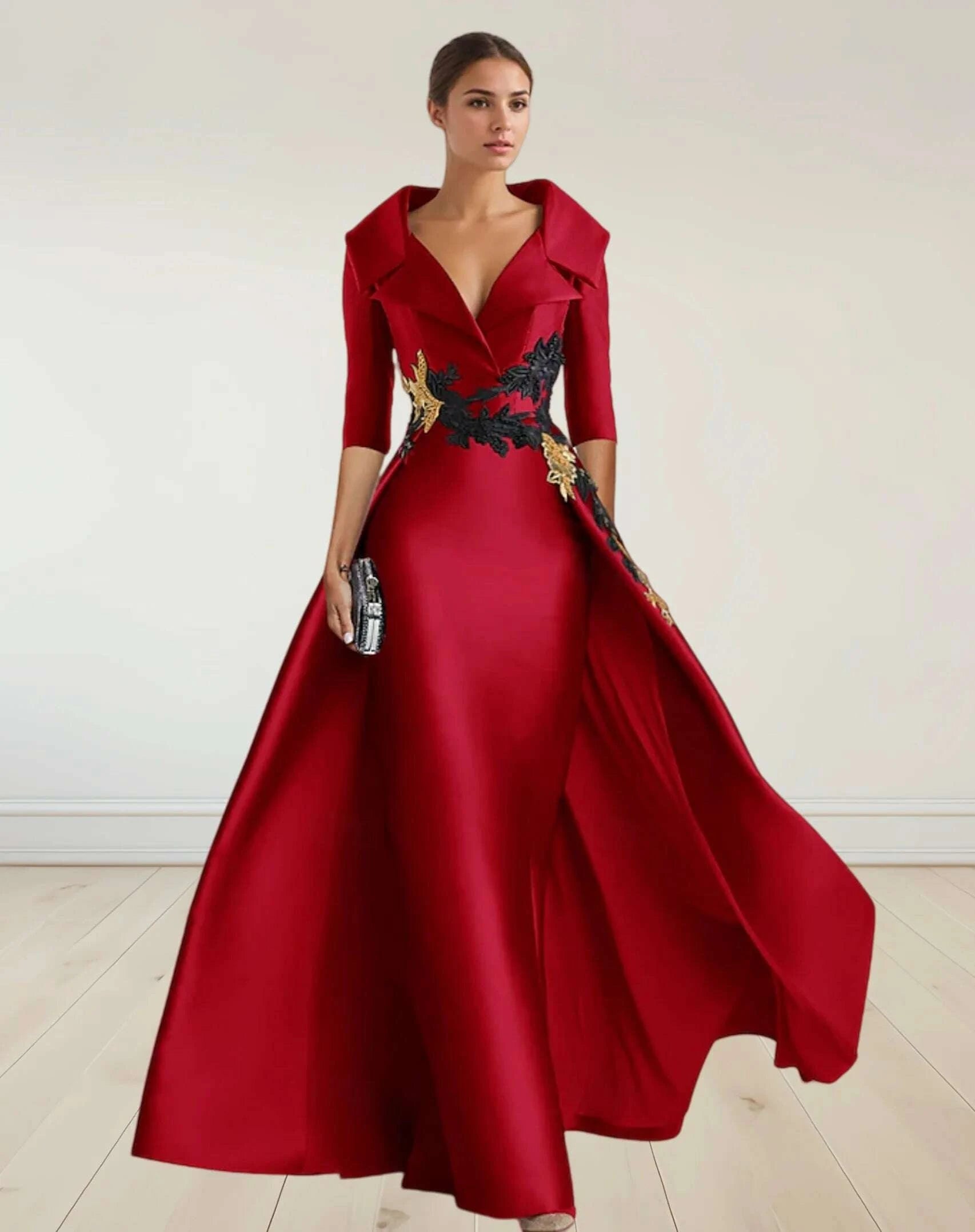 a-line-christmas-vintage-evening-gown-elegant-dress-formal-floor-length-34-length-sleeve-with-appliques-beading-2024kimludkimlud-35572504
