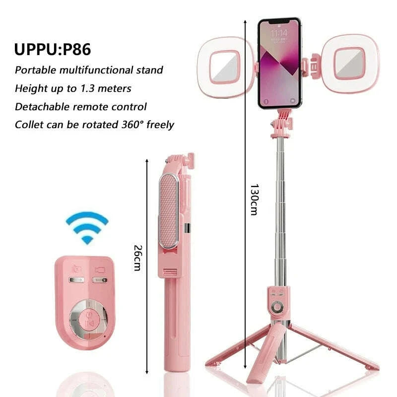 13m-portable-selfie-stick-retractable-tripod-phone-stand-with-dual-fill-lights-360°-rotating-photography-live-streaming-deviceskimludkimlud-35567386