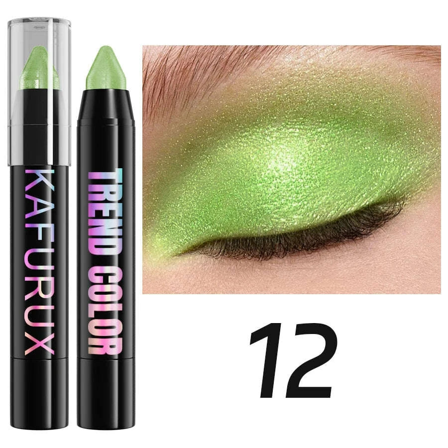 19-color-1pcs-smoky-dark-green-eyeshadow-pen-stick-waterproof-metallic-glitter-eye-shadow-highlighter-pencil-makeup-tool-cosmetkimludkimlud-35575073