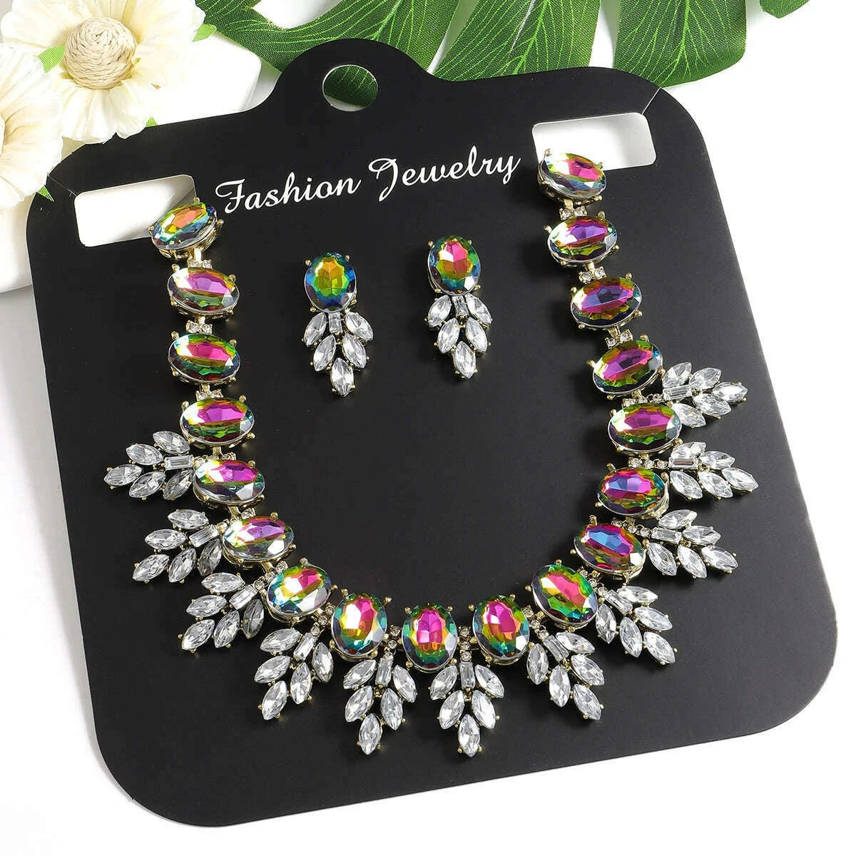 best-lady-geometric-rhinestone-necklace-short-glass-earrings-stitching-decorative-neck-chain-dress-jewelry-setkimlud-womens-fashion-34623575