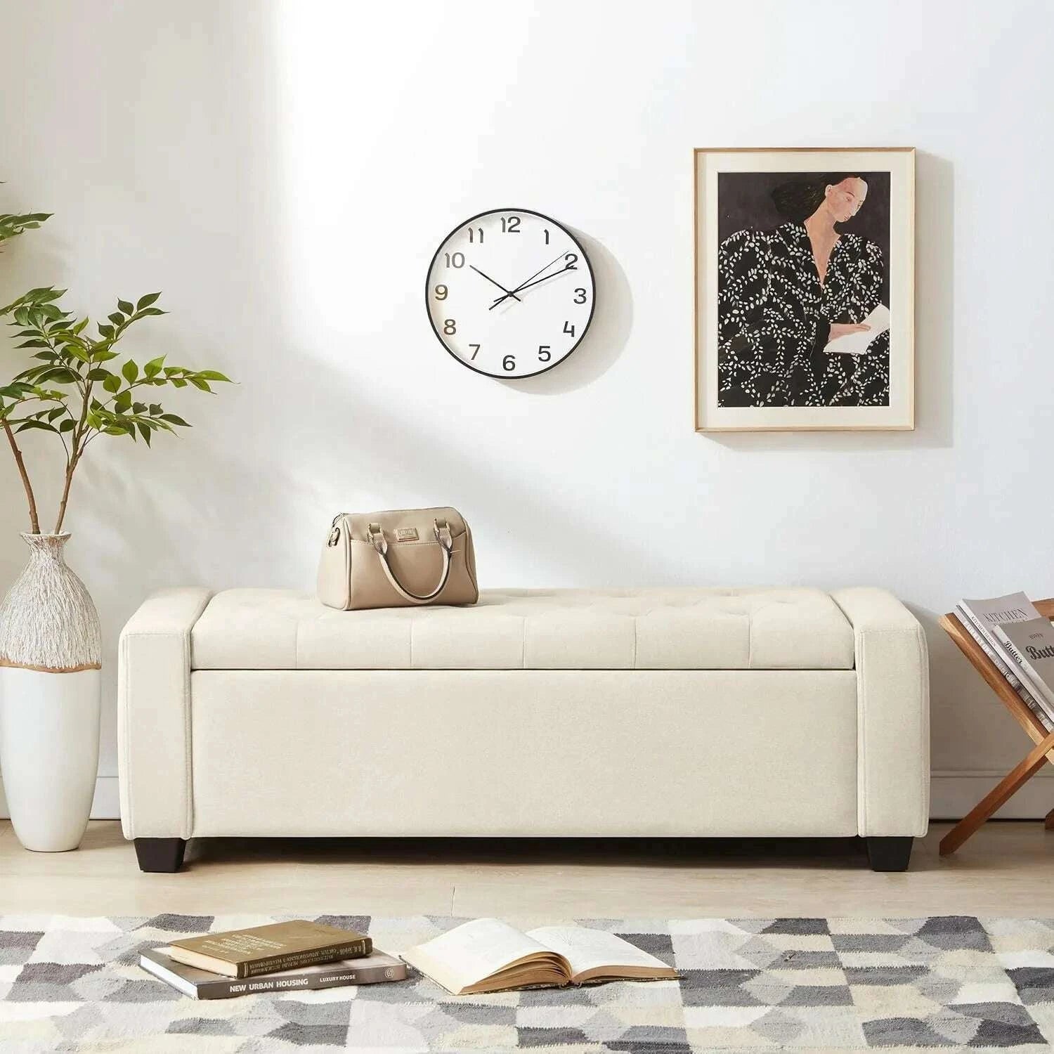 storage-ottoman-bench-with-safety-hinge-storage-upholstered-storage-bench-with-seating-for-bedroom-living-room-beigekimlud-womens-fashion-34604594