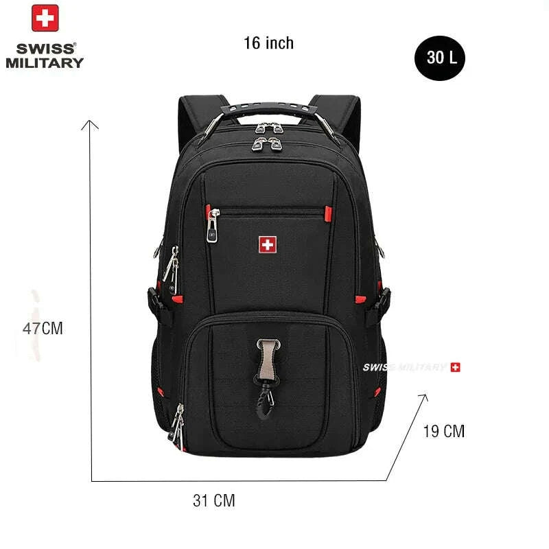 KIMLUD, Waterproof Men's Backpack 15.6/17 Inch Laptop Backpacks School Travel Bags Swiss-style Large Capacity Business Bagpack Mochila, KIMLUD Womens Clothes