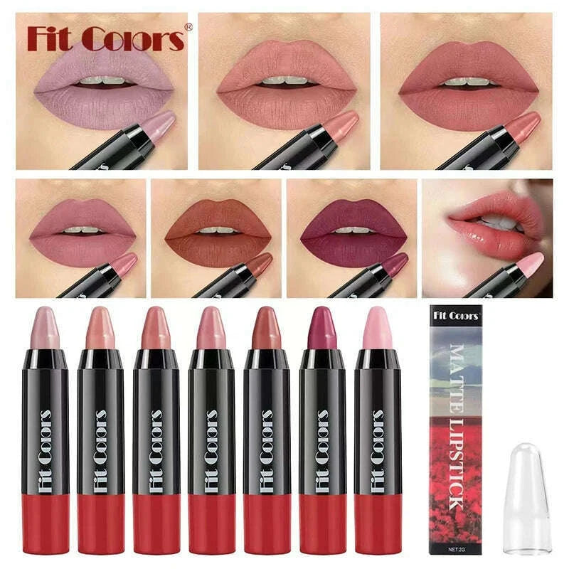 matte-brown-lip-liner-pencil-lip-outline-contouring-lasting-waterproof-lipstick-crayon-pigments-moisturizing-lip-balm-cosmeticskimlud-womens-fashion-34604613