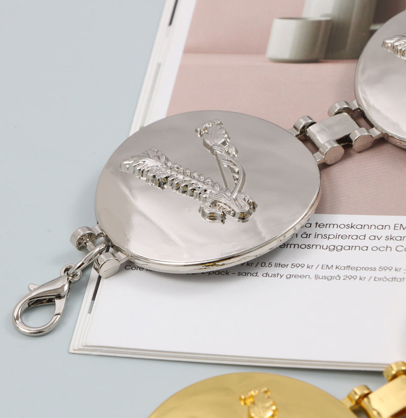 2026 New round gold color silver color alphabet belt luxury dress long waist chain  designer belt women's fashion accessories