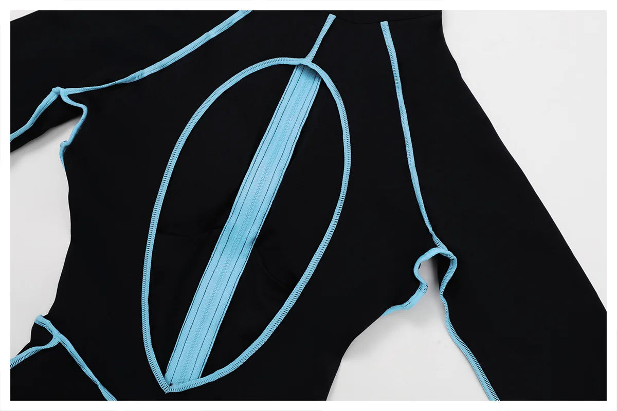 Yoga Bodysuits Women  Breathable Workout Sets Gym Clothes Push Up Fitness Running Sportwear Sexy Zipper Leggings Suit