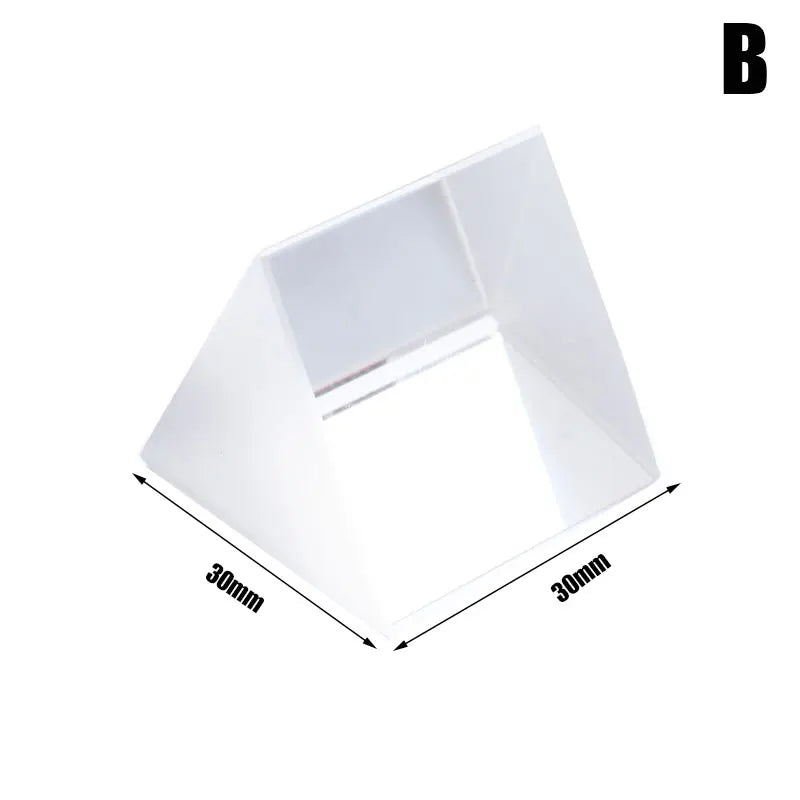 Triangular Prism Rainbow Prisma Crystal Glass Photographic Prisme Color Prisms Physics Children's Light Experiment
