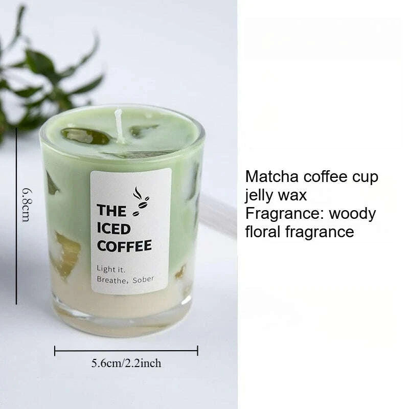 KIMLUD, Jelly Wax Coffee Cup Aromatherapy Bedroom Smoke Free Candles Romantic Atmosphere Fragrance, KIMLUD Womens Clothes