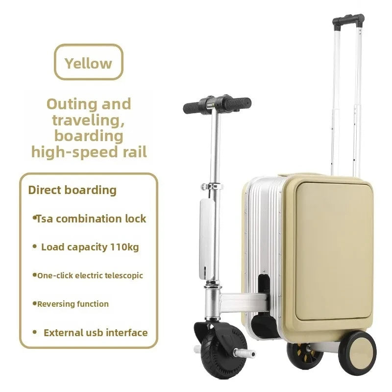 Nylon Suitcases Carry-On 20-Inch Trolley — Black | KIMLUD