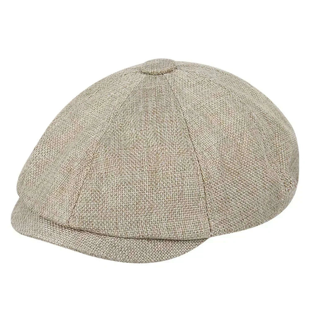 KIMLUD, 2025 New Classic Hat for Men Caps Vintage Retro Tweed Peaky Blinders Beret Hat Flat Peaked Cap Street Hats for Women Men, KIMLUD Womens Clothes