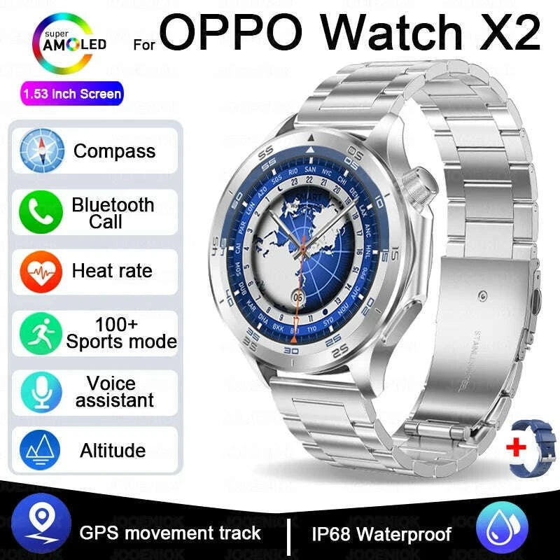 oppo-watch-x2-latest-bluetooth-call-smartwatch-men-gps-nfc-health-monitoring-ip68-waterproof-watch-amoled-hd-screen-smart-watchkimlud-womens-fashion-34608954
