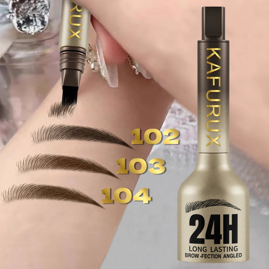 3D Dye Eyebrow Pencil Long-Lasting Waterproof — Black Brown | KIMLUD
