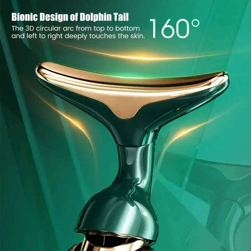 KIMLUD, 3 In 1 Facial Lifting Device Neck Facial Eye Massage Face Slimmer EMS Beauty Skin Tightening Wrinkle Anti Aging Face Massager, KIMLUD Womens Clothes