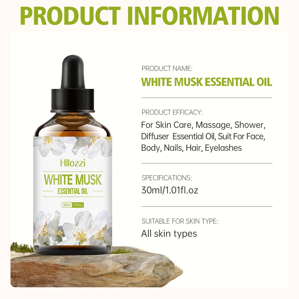 KIMLUD, White Musk Essential Oil White Vanilla Rich Smell Skin Care Hair Care Hydrating Moisturizing Aromatherapy Aromatherapy Candle, KIMLUD Womens Clothes