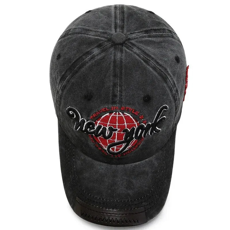 New Distressed Cotton Washed Baseball Cap Korean Outdoor Sunscreen Hat Casual And Versatile Street Spring And Autumn Sunhat