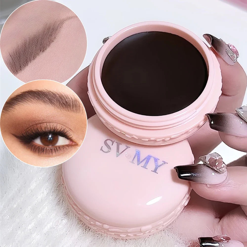 Cream-Based Eyebrow Pomade Waterproof Long-Lasting — Coffee Brown | KIMLUD
