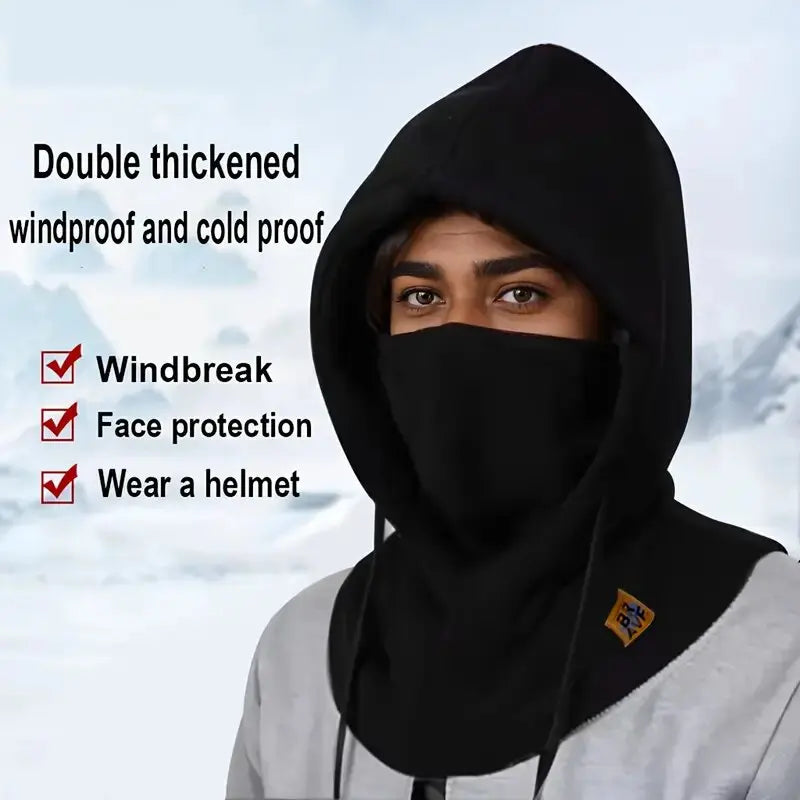 Balaclava – 3-in-1 Knit Hat Mask Neck Warmer – Cotton Polyester | KIMLUD