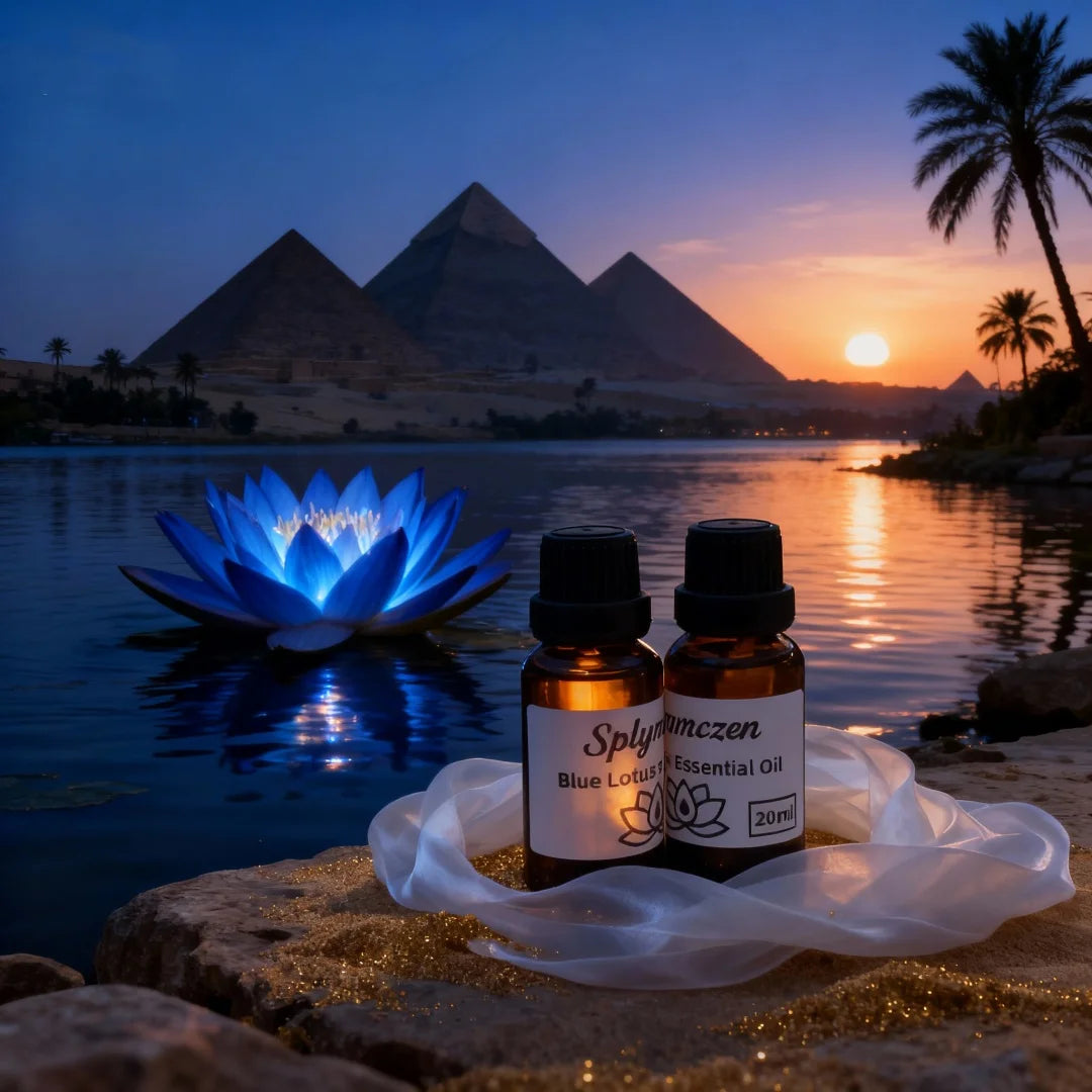 Opulent Sculpted Silk Floral Diffuser Oil — Blue | KIMLUD