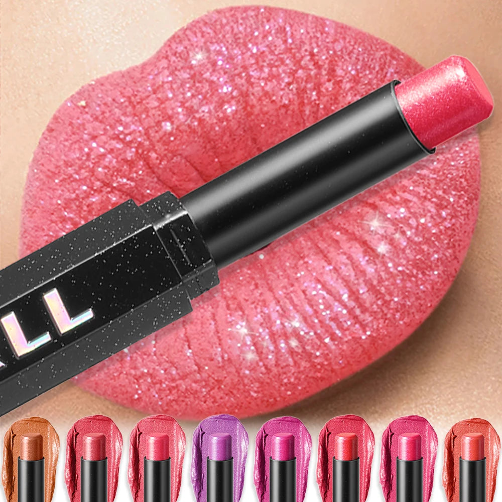 Lipstick – Long-Lasting Waterproof – Metallic Pearl | KIMLUD