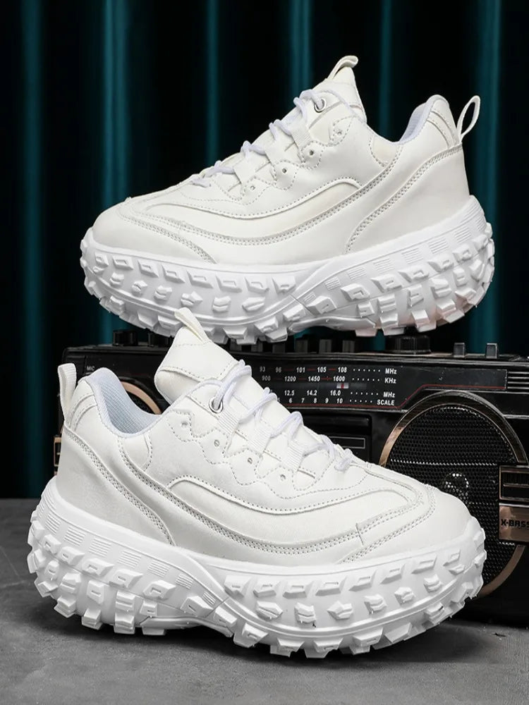 Summer 2024 New Men's Fashion Sneakers High-Grade Fried Street Platform Increased by Fashionable Sports Shoes