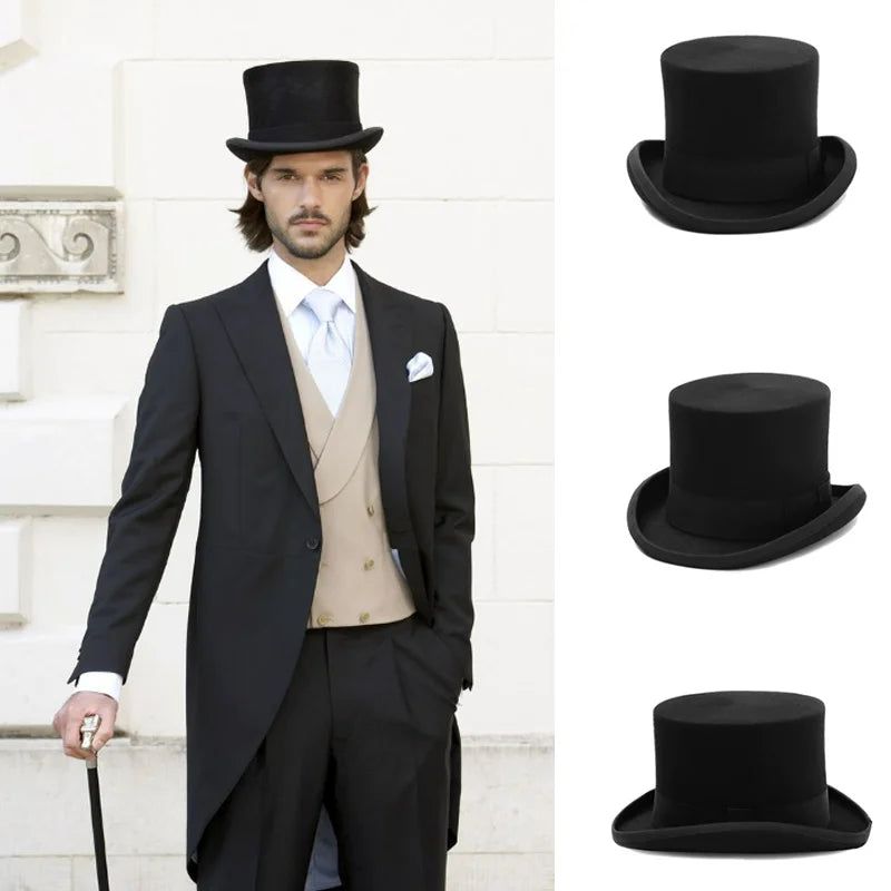 Top Hat - Magician Presidential High Hat - Wool | KIMLUD