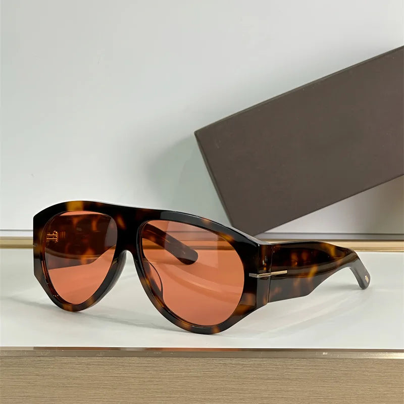 Oversized Pilot Sunglasses Unisex Driving Design — Black | KIMLUD