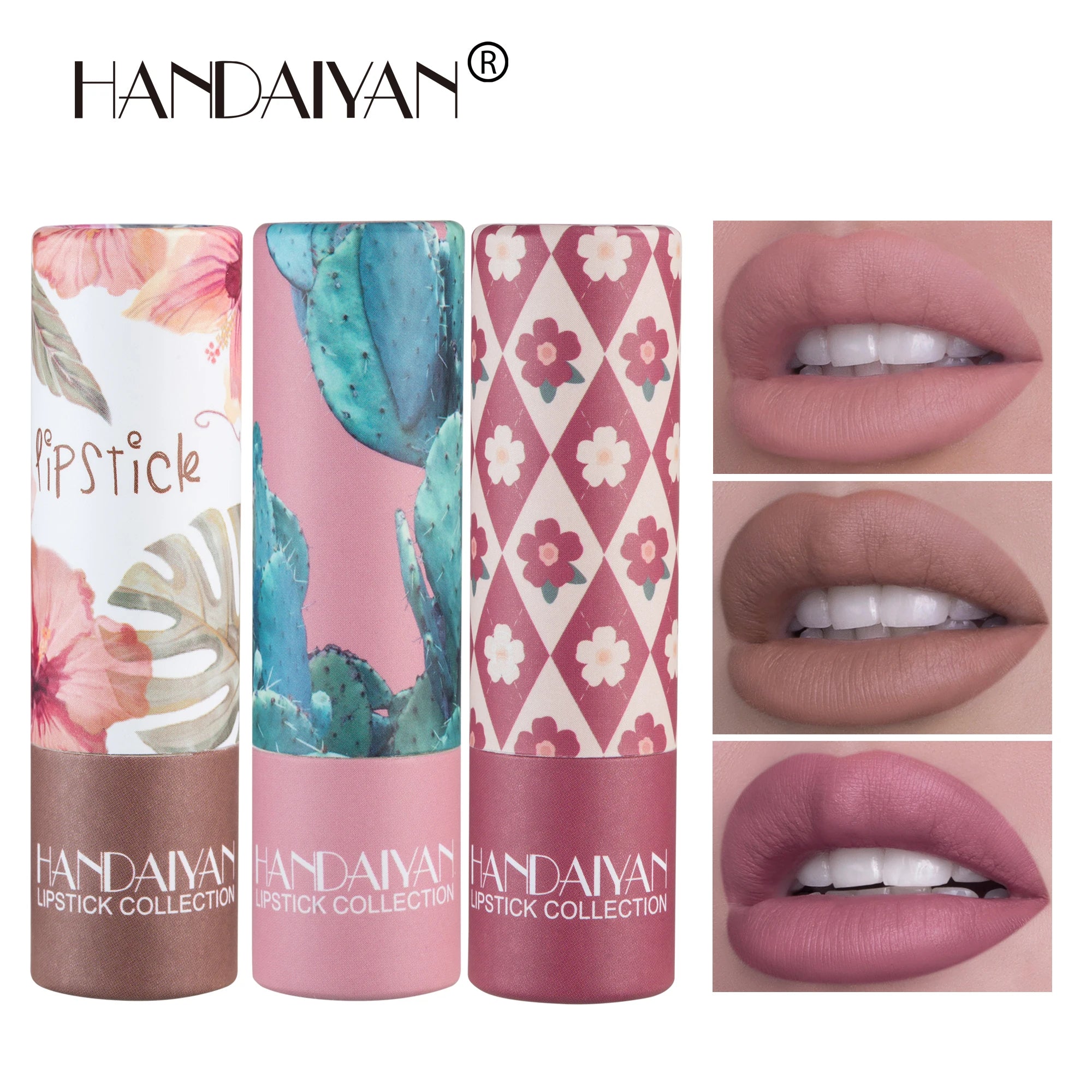 Matte Velvet Lipstick Handaiyan Nude Shade Longwear Creamy Finish — Nude | KIMLUD