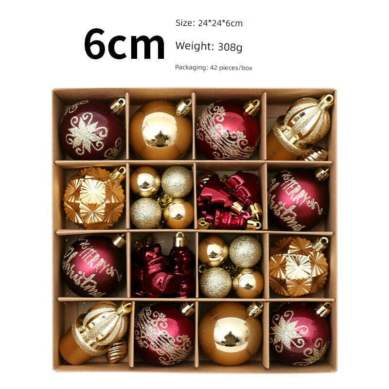 KIMLUD, Christmas Tree 42 Scenes Christmas Decorations, KIMLUD Womens Clothes