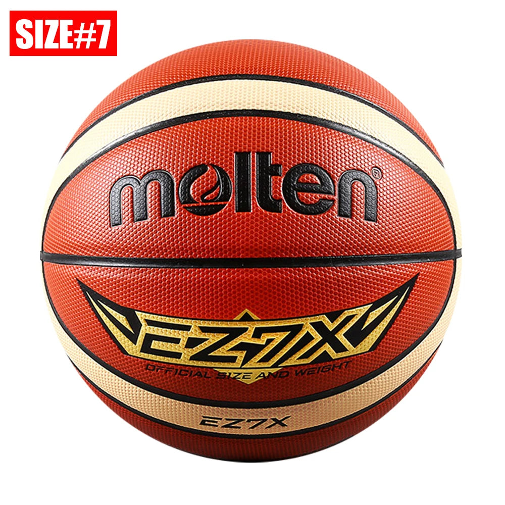 PU Basketball Official Size 7 6 5 — Orange | KIMLUD