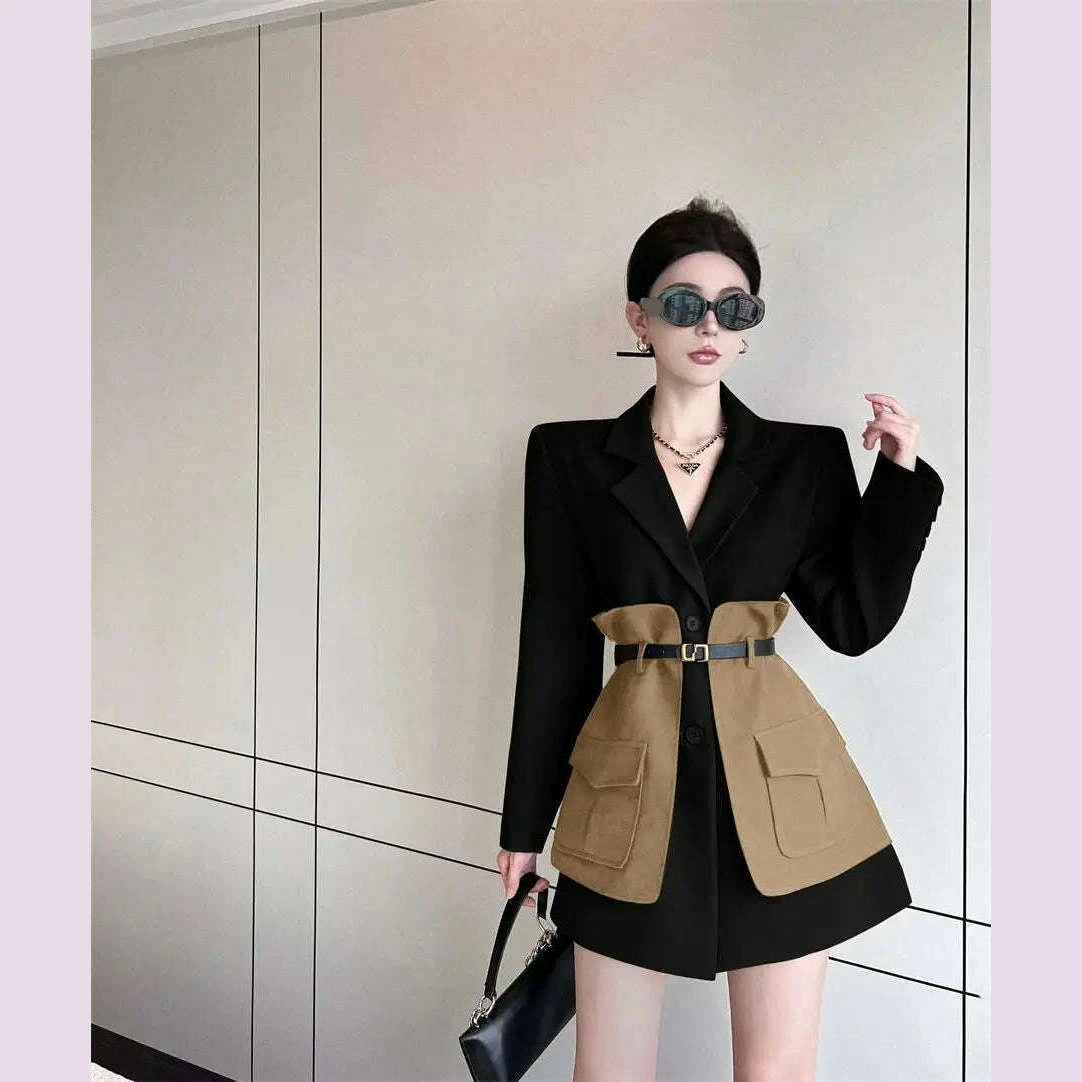 original-design-blazer-women-fashion-new-loose-spliced-pocket-korean-shrug-notched-single-breasted-blazer-mujer-femal-with-beltkimlud-womens-fashion-34621014