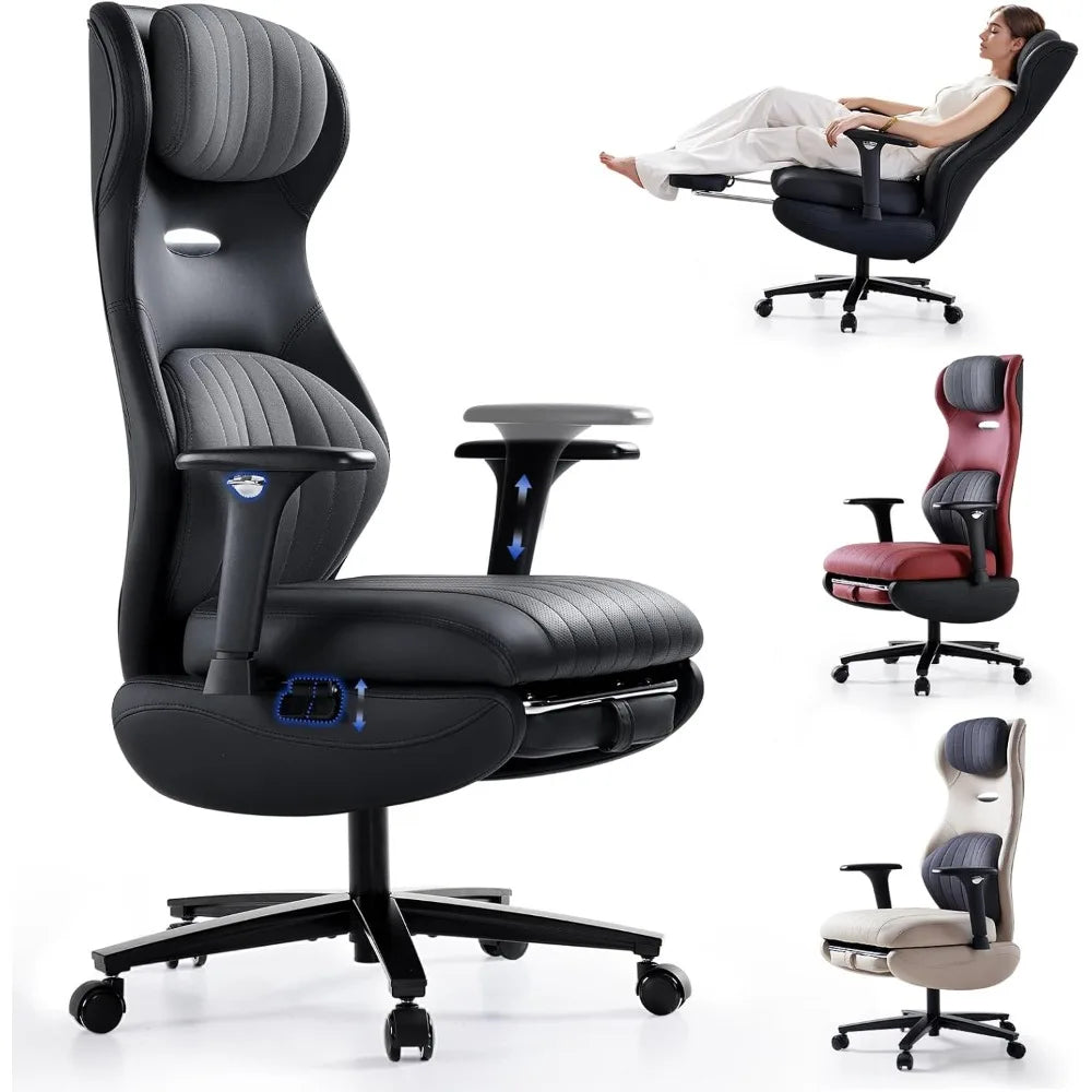 KIMLUD, Ergonomic Office Chair with Foot Rest Reclining Chair with Adjustable Arms and Headrest High Back Gaming Chair with Lumbar, KIMLUD Womens Clothes