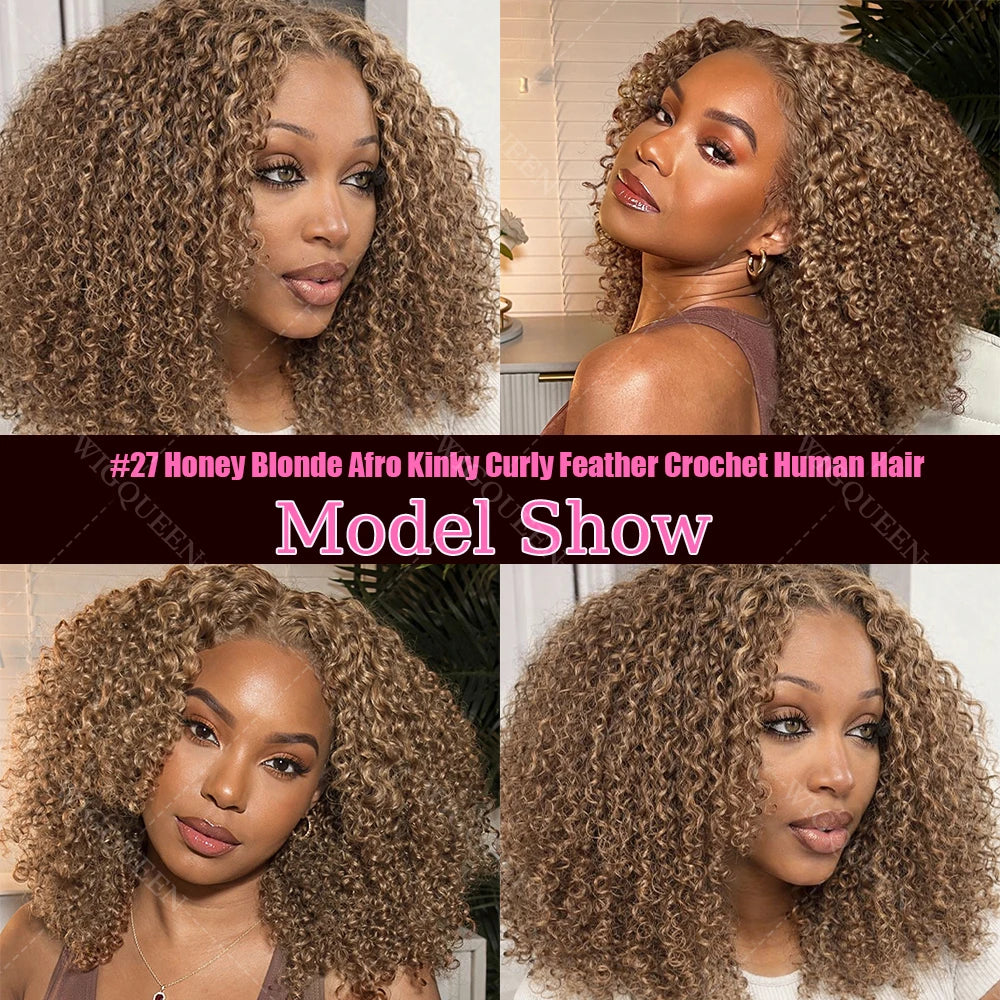 Small Spirals Crochet Hair Extensions For Braid — Honey Blonde | KIMLUD