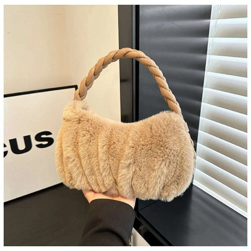 elegant-furry-shoulder-bag-fluffy-soft-plush-handbag-solid-color-zipper-tote-bagkimludkimlud-35557258