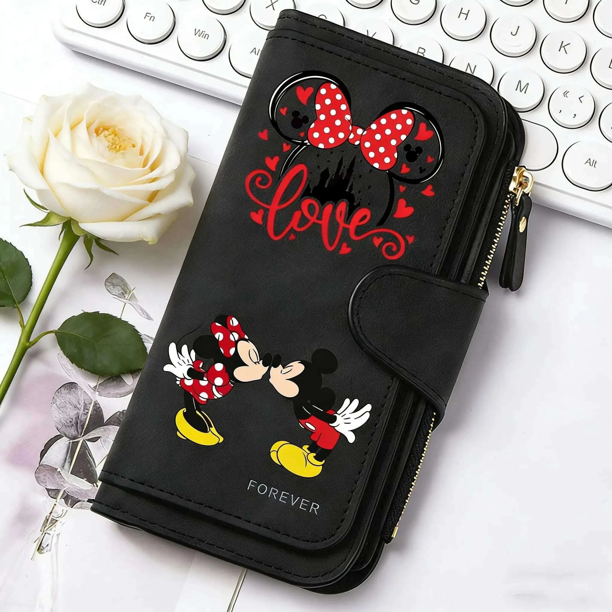 mickey-minnie-lady-long-zip-wallet-buckle-tote-bag-coin-purse-soft-pu-leather-multi-functional-card-holder-casual-dailykimludkimlud-35576026